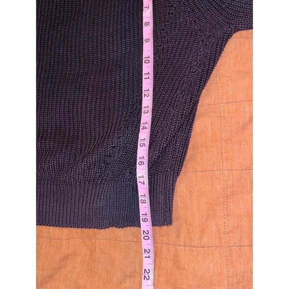 Autumn Cashmere  Shaker Puff Sleeve Copped Sweater Womens Small - Picture 6 of 8